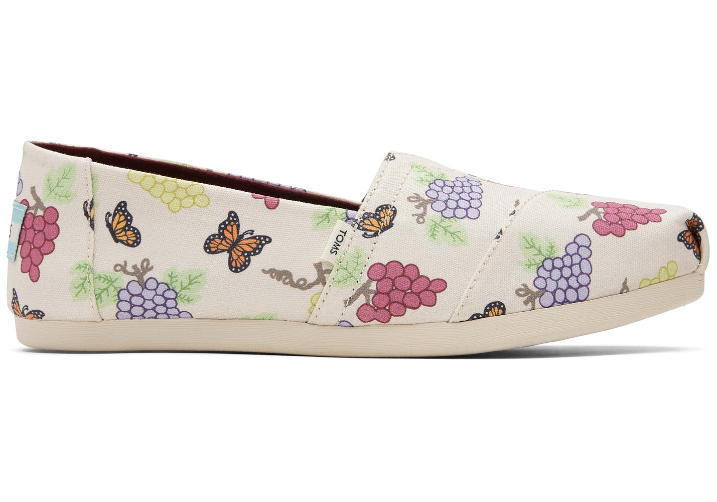 Toms Espadryle Damskie Beżowe - Alpargata Grapes - 72FJUKQYW